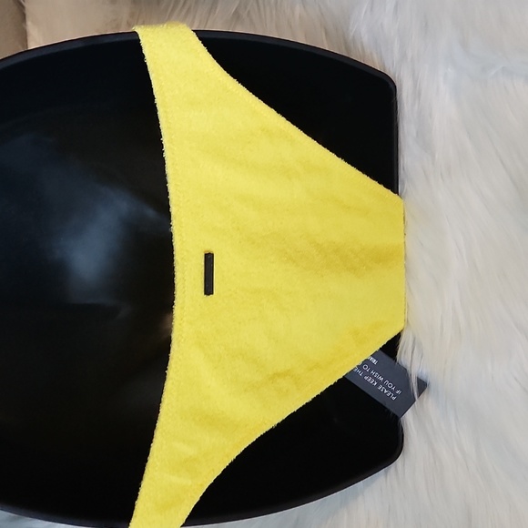 Yellow Terry cloth bathing suit bottom cheeky coverage - Picture 2 of 3